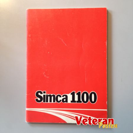 SIMCA 1100 Instr.bog SIMCA 1100